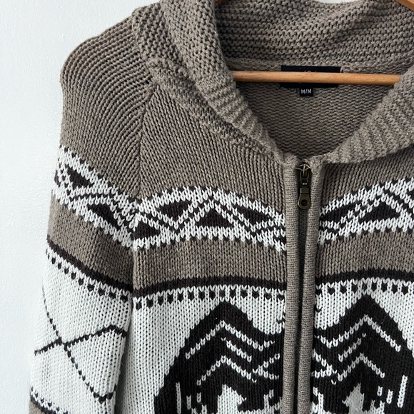 Cozy Hooded Knit Cardigan - Picture 6 of 11